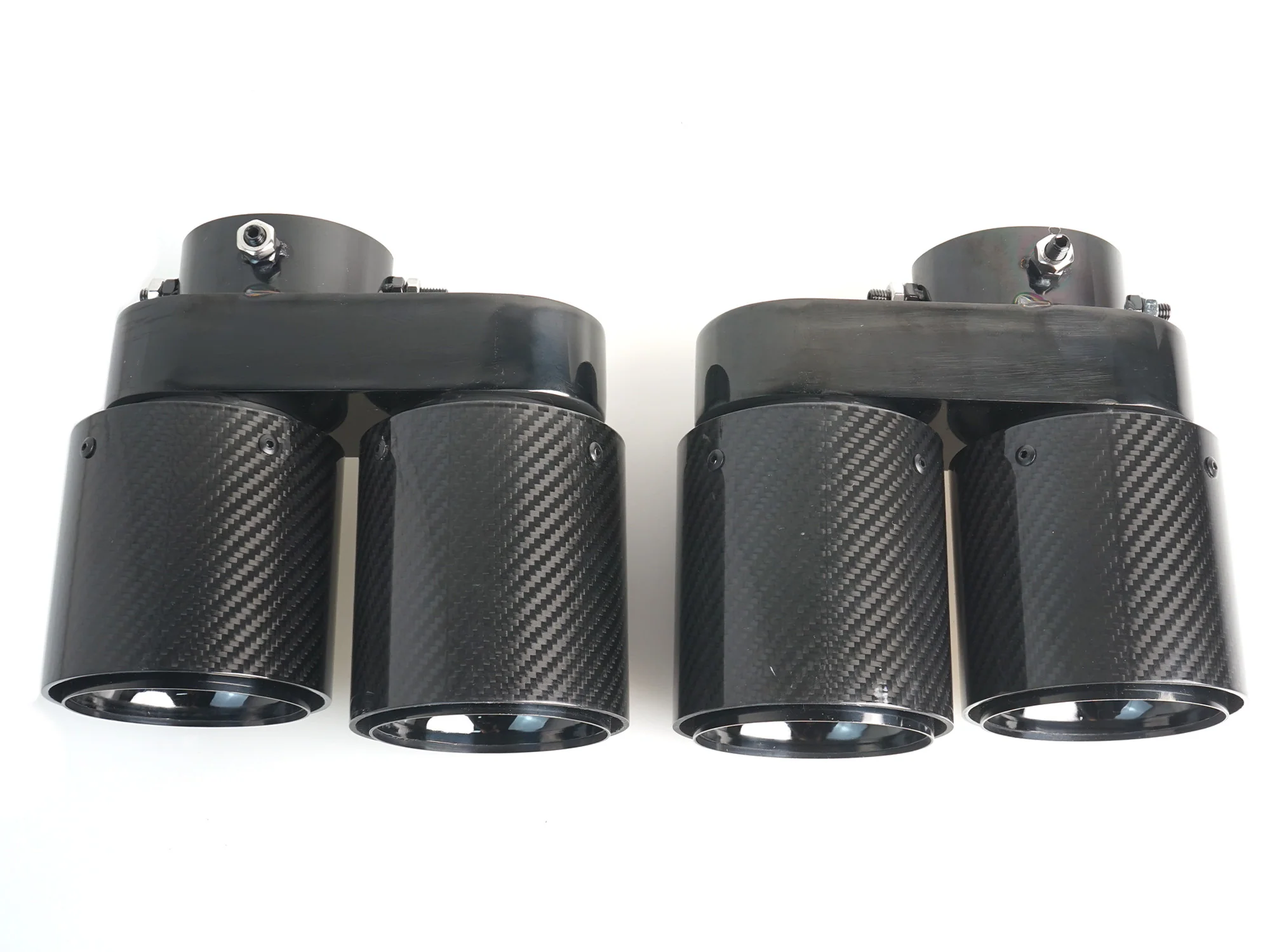1 Pair L+R Carbon Fiber Exhaust Tip Replace For BMW G05 X5 G06 X6 G07 X7 2019-2026 40i M-Sport Only - Image 11