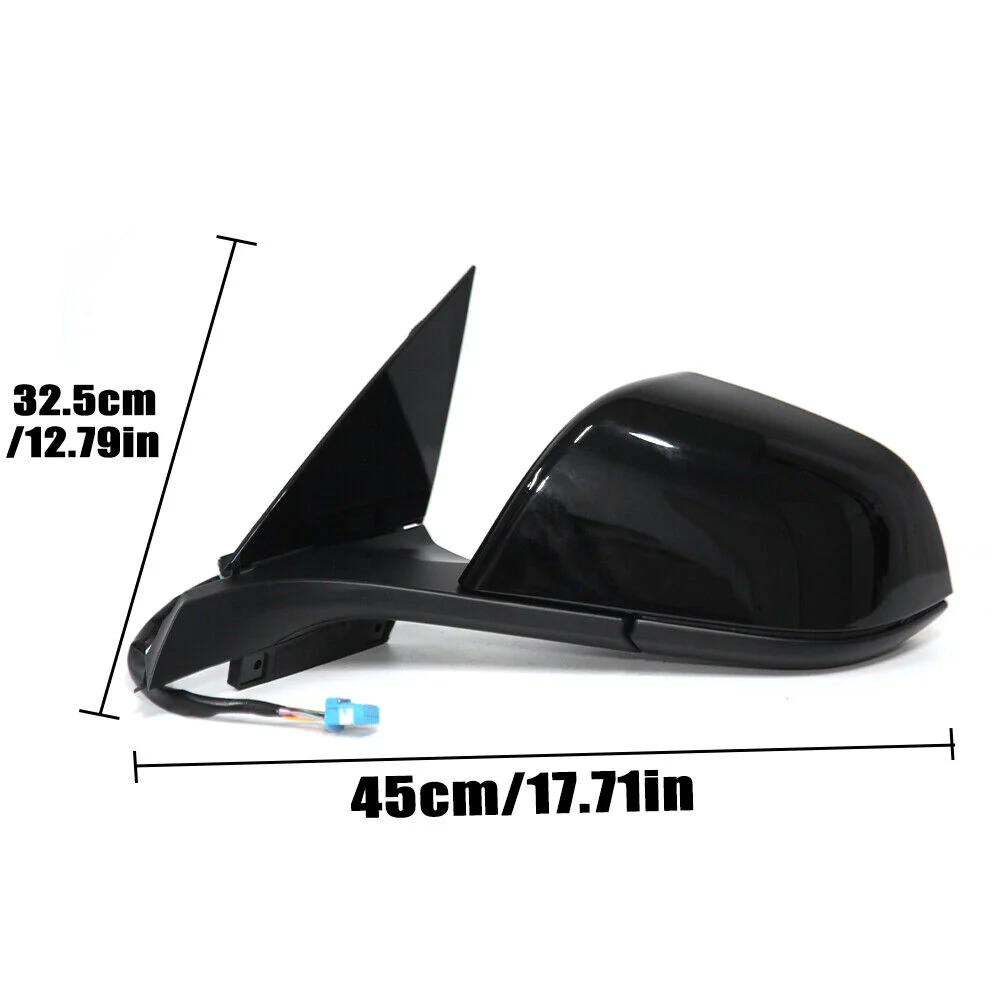 13Pin Left Driver Side Mirror Assembly Black For Tesla Model 3 2017-2023 Heated Memory Recall - Image 12