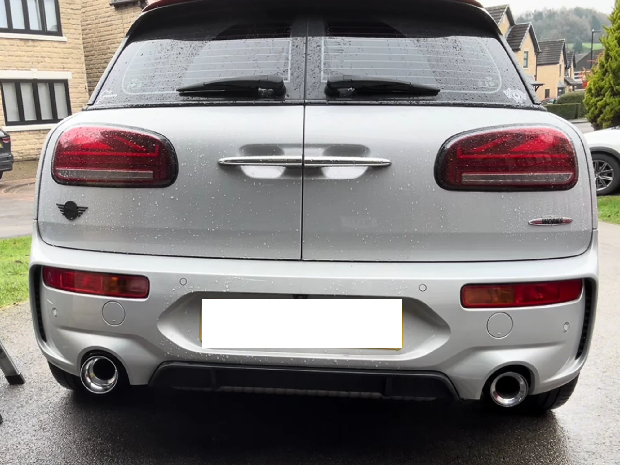 1x 85mm Carbon Exhaust Tip For MINI Cooper F55 F54 F56 F60 R55 R56 R57 R58 R60 - Image 2