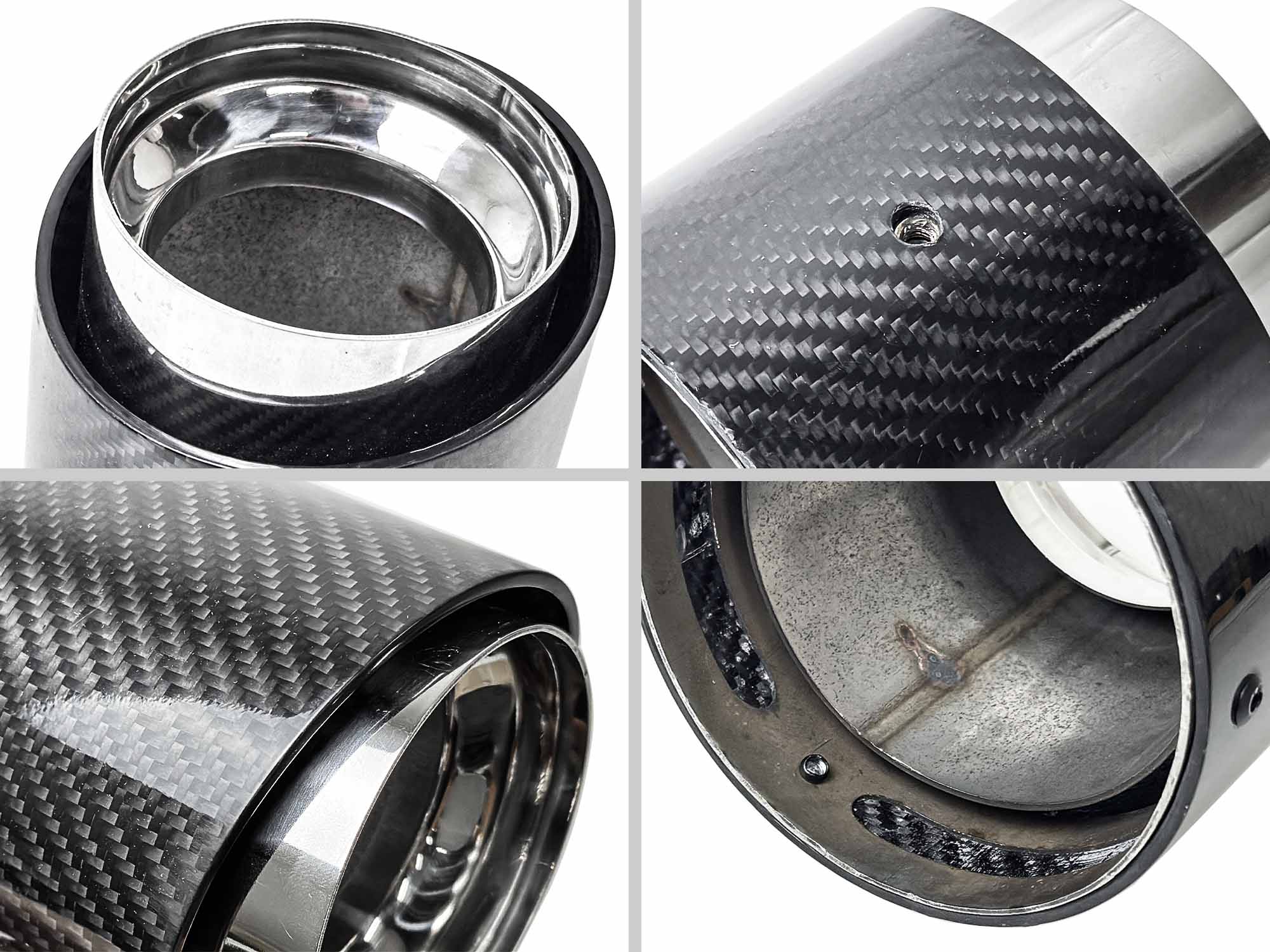1x 85mm Carbon Exhaust Tip For MINI Cooper F55 F54 F56 F60 R55 R56 R57 R58 R60 - Image 9