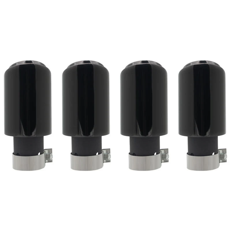 2.5 Inch Inlet Sport Muffler Tail Tip Exhaust Pipe Black for Porsche Cayenne 2019-2024 - Image 2