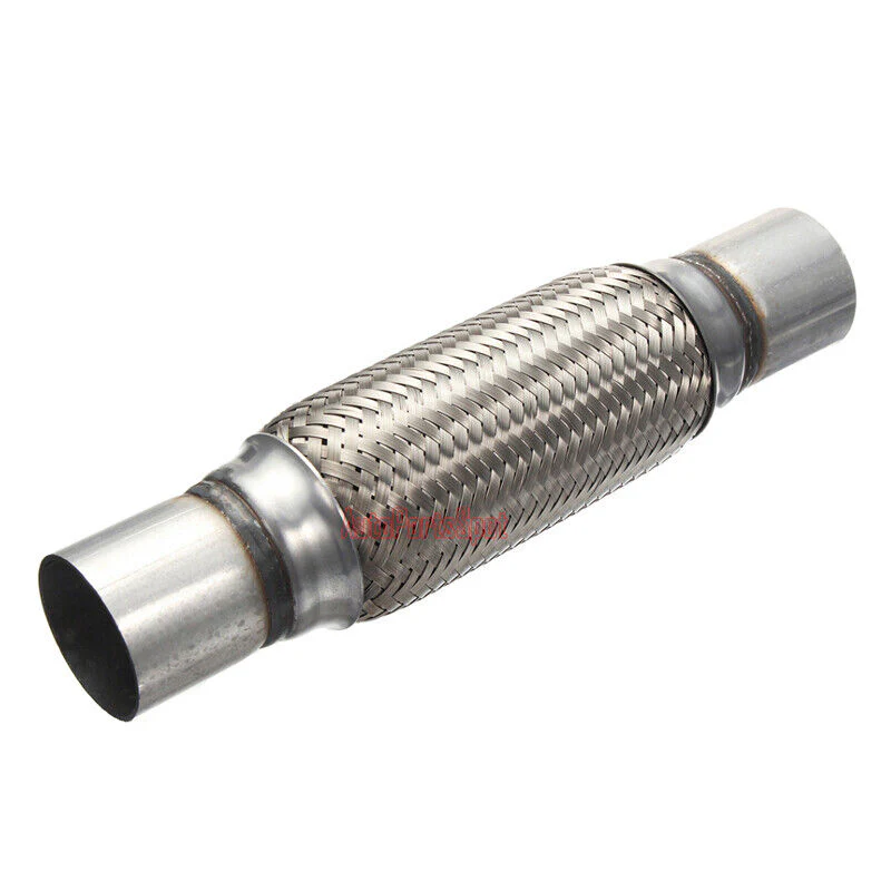 2" Inlet/Pitlet Exhaust Flex Pipe, Lenght 8'' 10'' 12'' 14'' 16'' Heavy Duty Stainless Steel