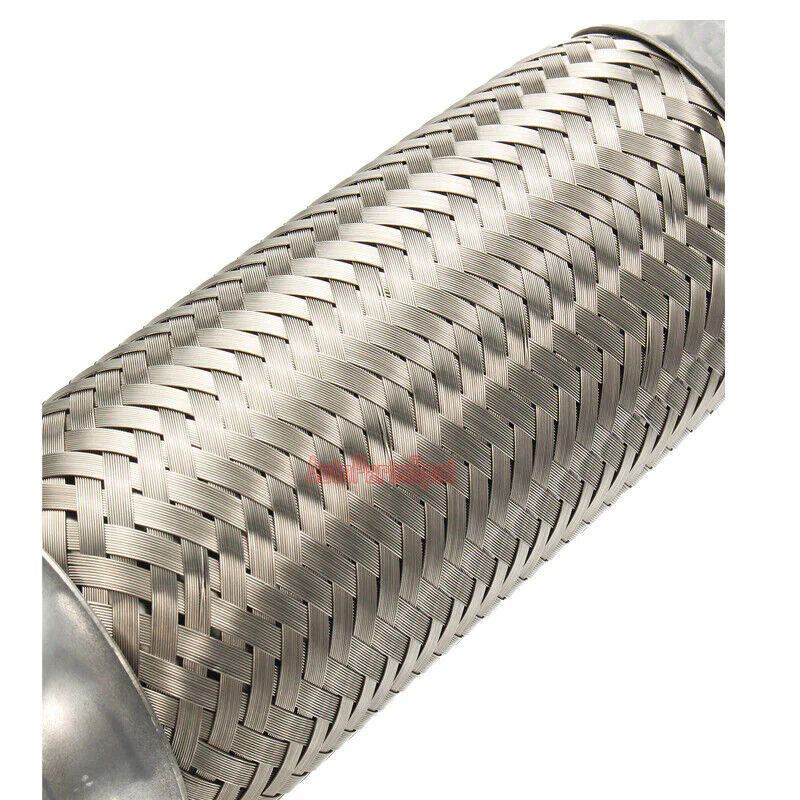 2" Inlet/Pitlet Exhaust Flex Pipe, Lenght 8'' 10'' 12'' 14'' 16'' Heavy Duty Stainless Steel - Image 4