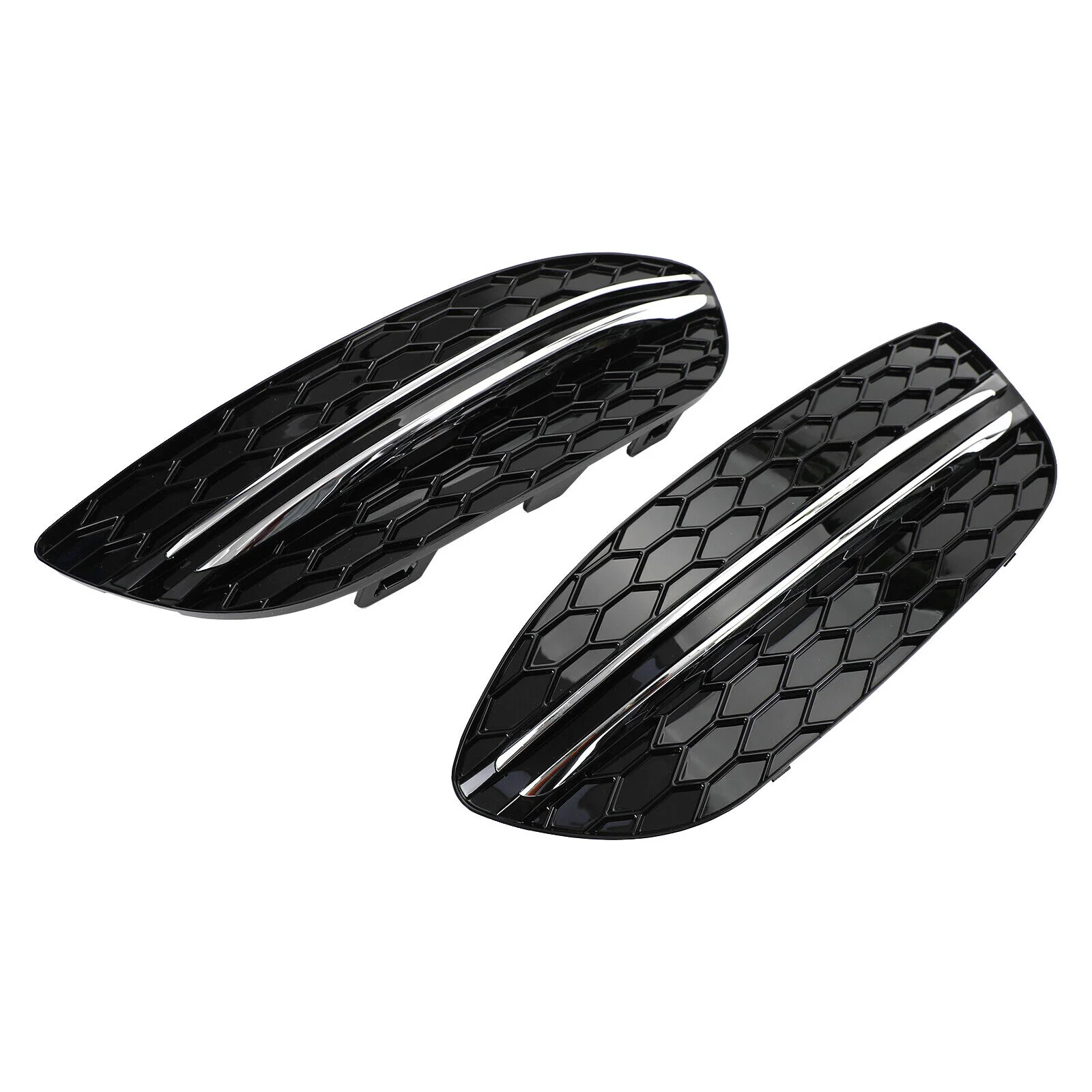 Front Fog Light Cover Grill For Mercedes C-Class W205 C250 C300 C350 Non-AMG 2015-2018 - Image 15