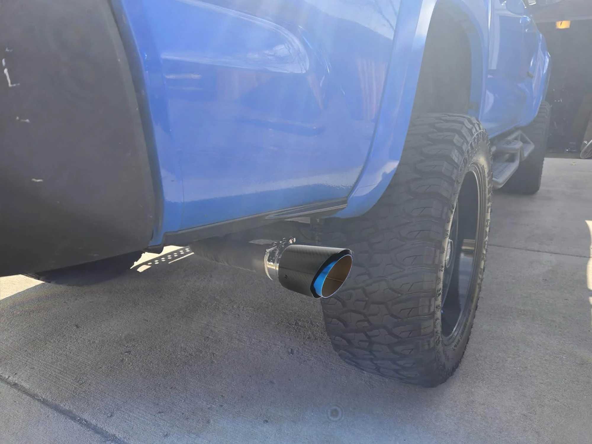 2pcs For Chevy Corvette C6 C7 C8 Carbon Fiber Stainless Exhaust Tip 2.5"to3.5" - Image 4