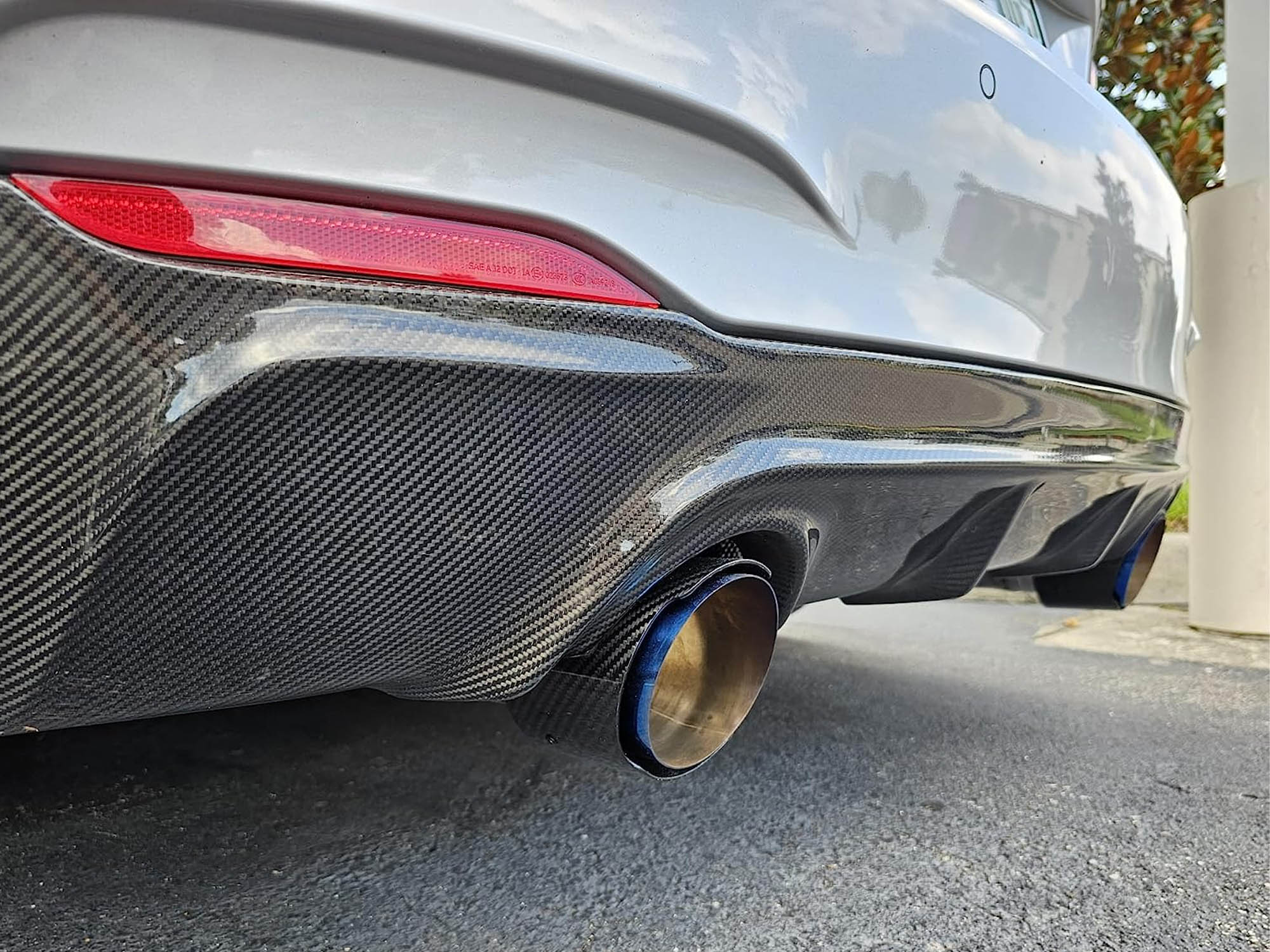 2pcs For Chevy Corvette C6 C7 C8 Carbon Fiber Stainless Exhaust Tip 2.5"to3.5" - Image 5