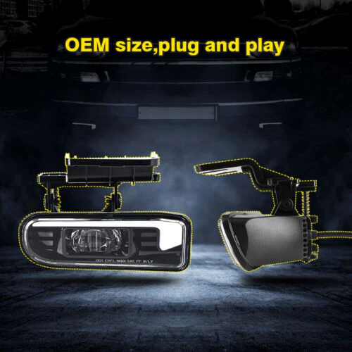 2pcs LED Fog Lights with DRL For 1999-2002 Chevy Silverado, 2000-2006 Suburban & Tahoe (Excludes Z71) - Image 14