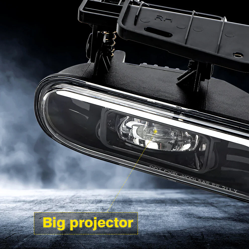 2pcs LED Fog Lights with DRL For 1999-2002 Chevy Silverado, 2000-2006 Suburban & Tahoe (Excludes Z71) - Image 4