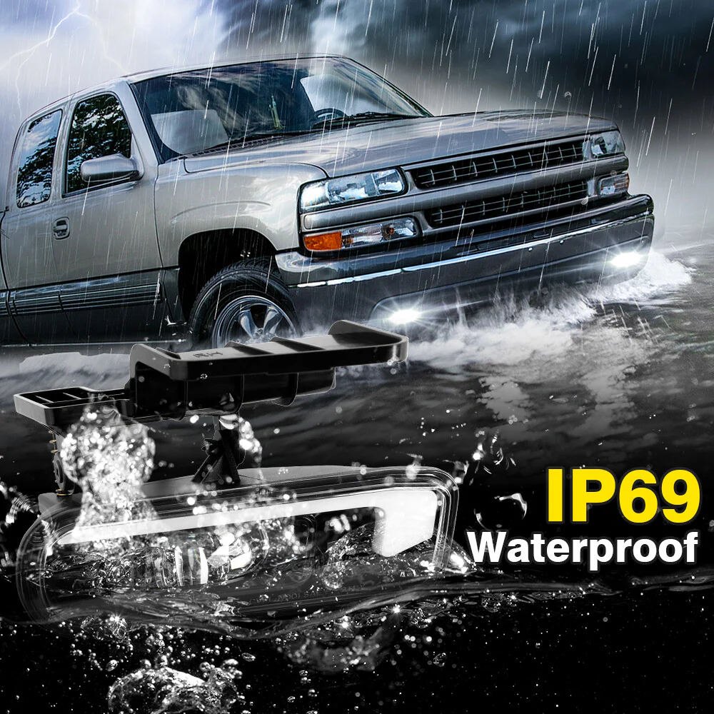 2pcs LED Fog Lights with DRL For 1999-2002 Chevy Silverado, 2000-2006 Suburban & Tahoe (Excludes Z71) - Image 7