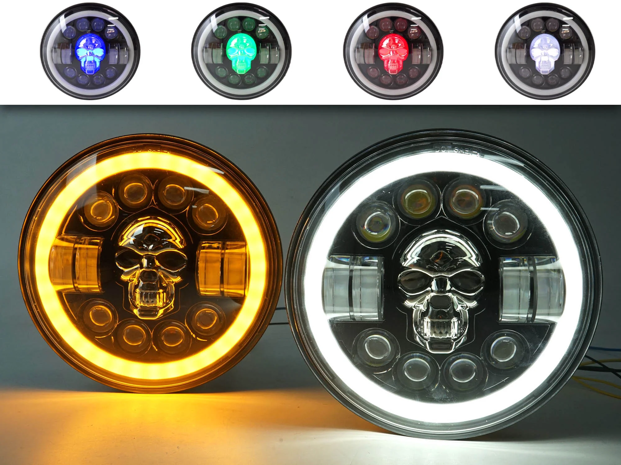 2pcs 7" RGB LED Headlights Halo Angel Eyes DRL for 90-97 Mazda Miata MX5 MX-5 - Image 5