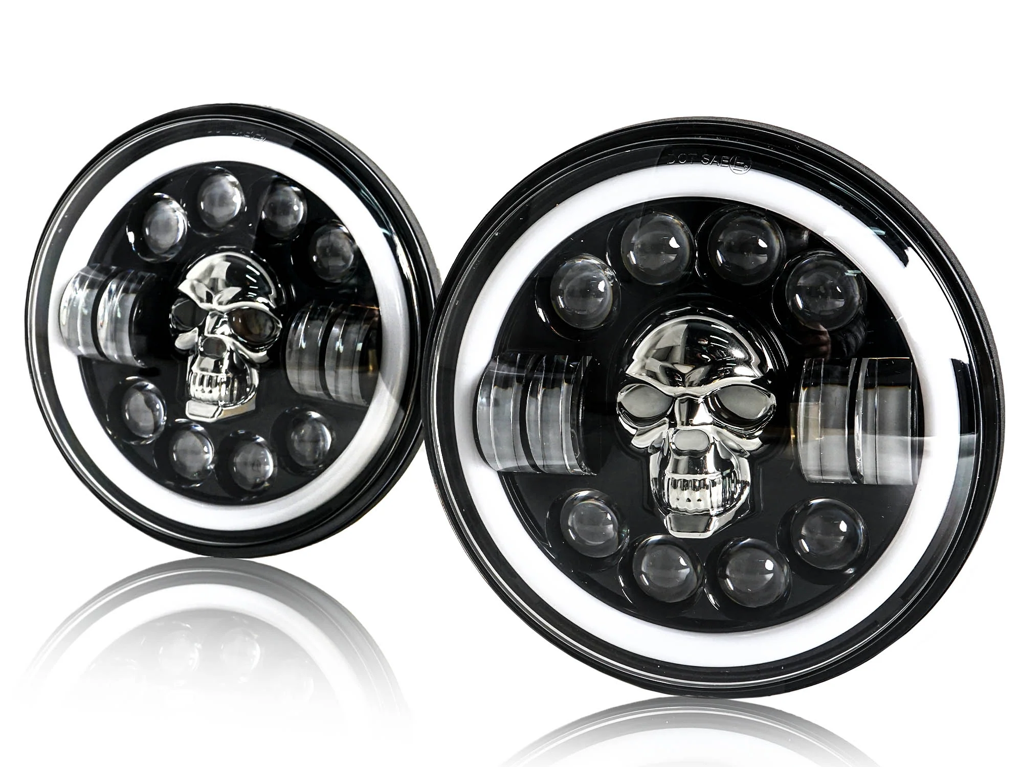 2pcs 7" RGB LED Headlights Halo Angel Eyes DRL for 90-97 Mazda Miata MX5 MX-5 - Image 8
