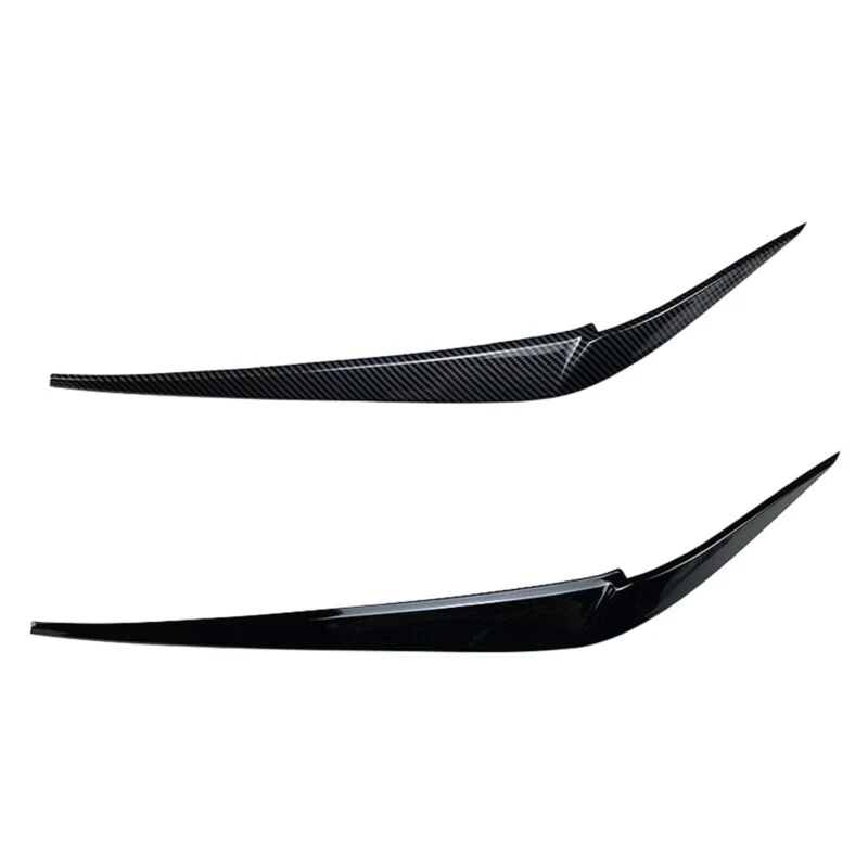 Carbon Black Headlight Eyelid Cover Trim For BMW X3 X4 G01 G02 2019-2022 - Image 7