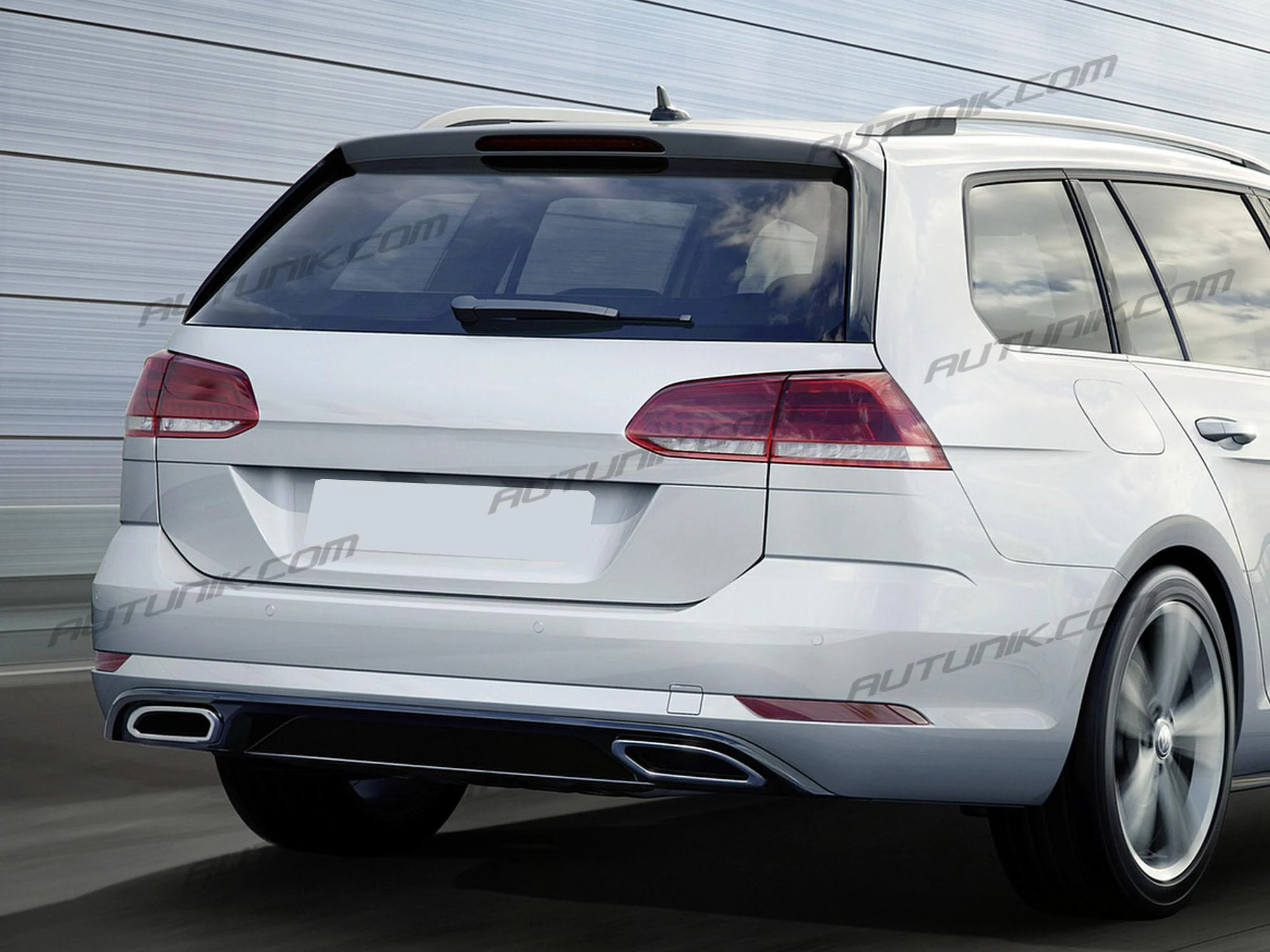 Glossy Black Rear Window Spoiler Side Flaps For VW Golf 7 MK7 MK7.5 Alltrack Variant Wagon vw25 - Image 4