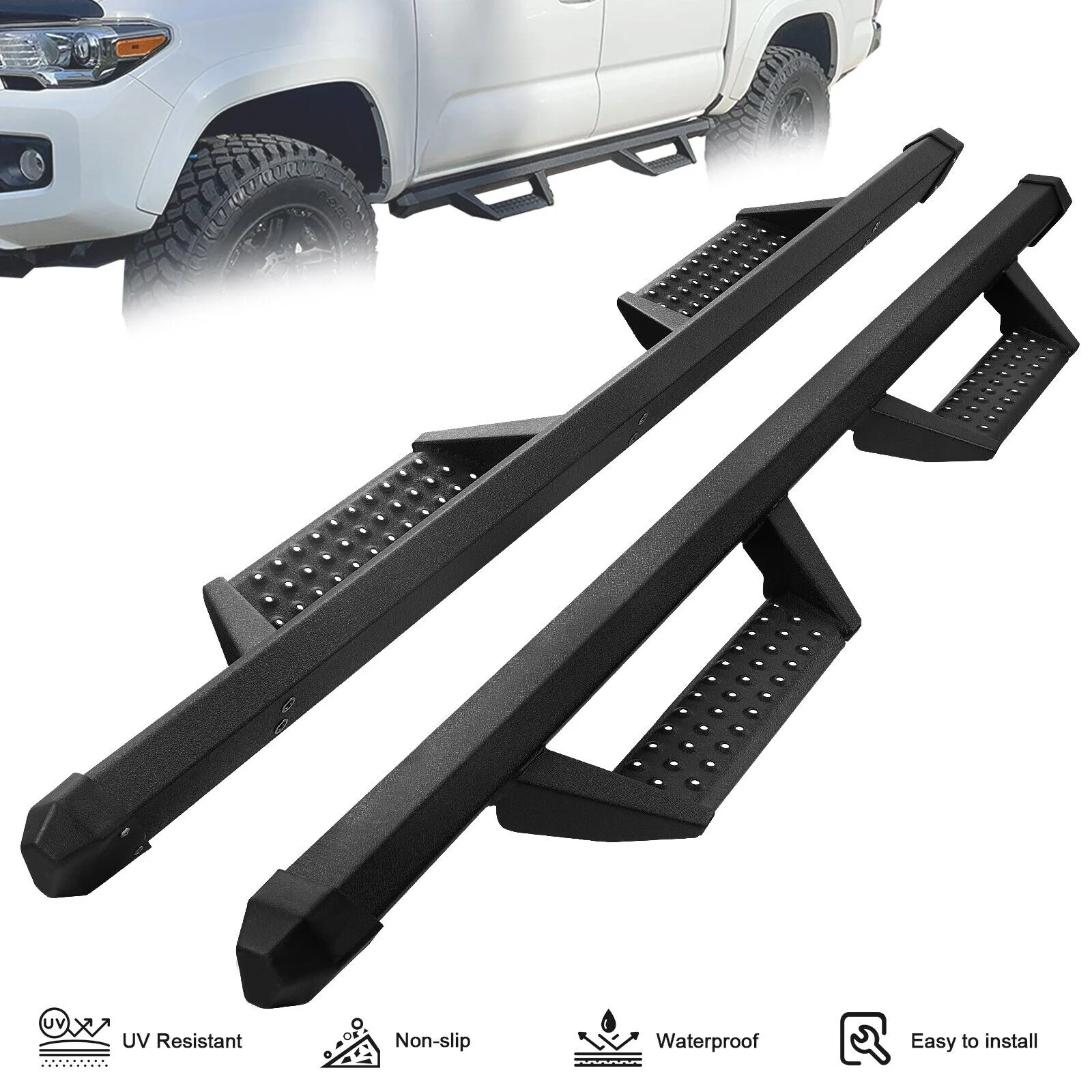 3" Drop Running Boards For 2022-2026 Toyota Tundra Double Cab Side Step Nerf Bar - Image 5