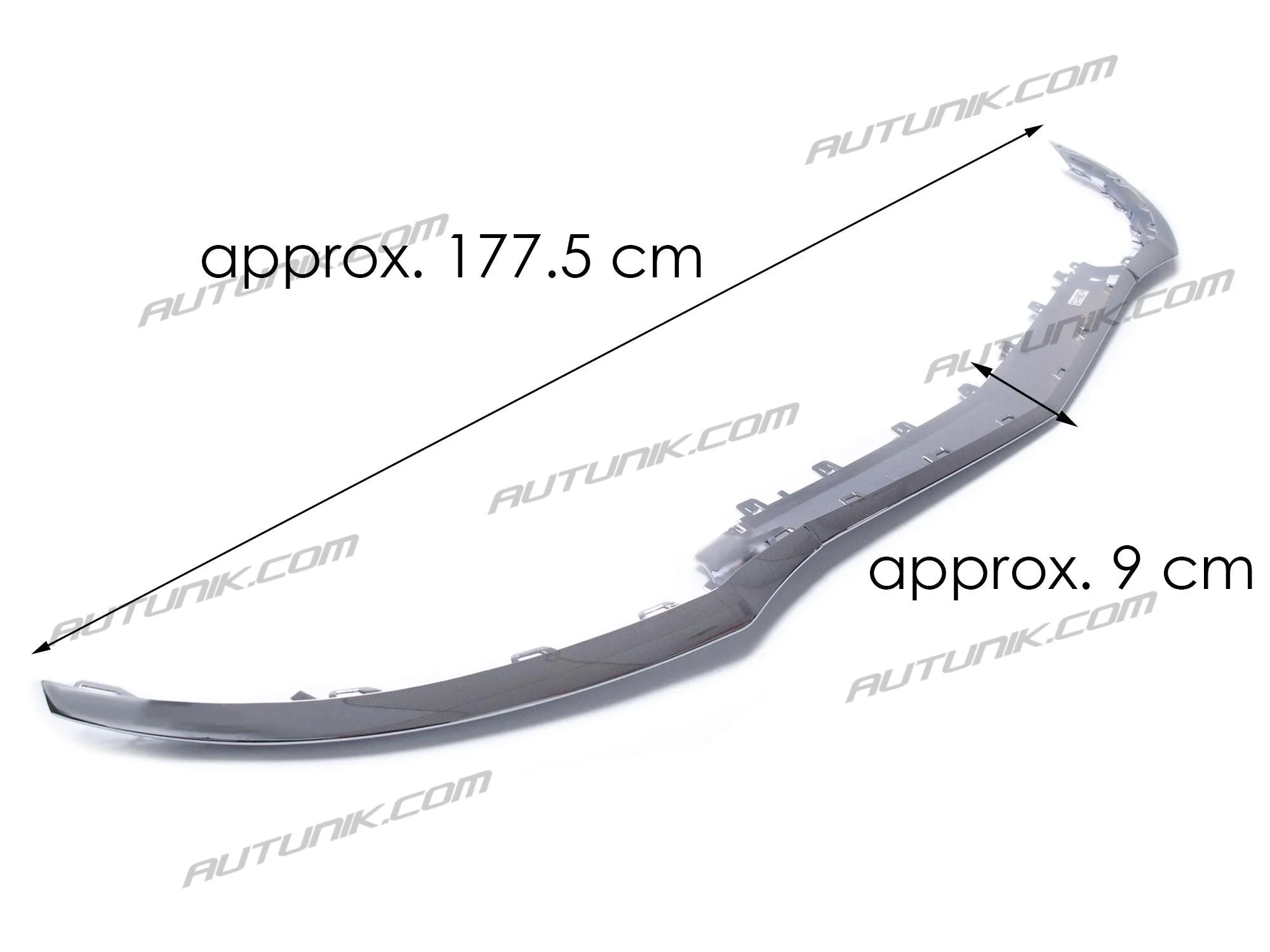 3pcs Chrome Front Bumper Lip Molding Trim For Mercedes W218 CLS CLS400 CLS550 2015-2018 di123 - Image 5