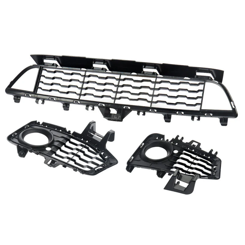 Front Fog Grill + Lower Bumper Grille For BMW F32/F33/F36 M Sport 2014-2021 - Image 10