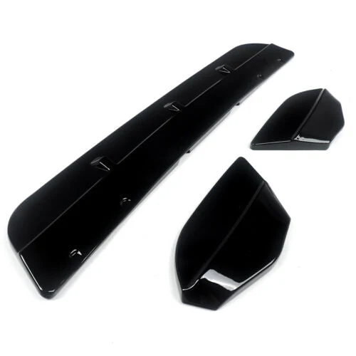 3x Gloss Black Front Bumper Lip Lower Spoiler Splitter For BMW F98 F97 X3M X4M 2019-2021 - Image 10