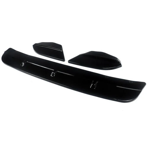 3x Gloss Black Front Bumper Lip Lower Spoiler Splitter For BMW F98 F97 X3M X4M 2019-2021 - Image 4