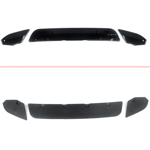 3x Gloss Black Front Bumper Lip Lower Spoiler Splitter For BMW F98 F97 X3M X4M 2019-2021 - Image 6