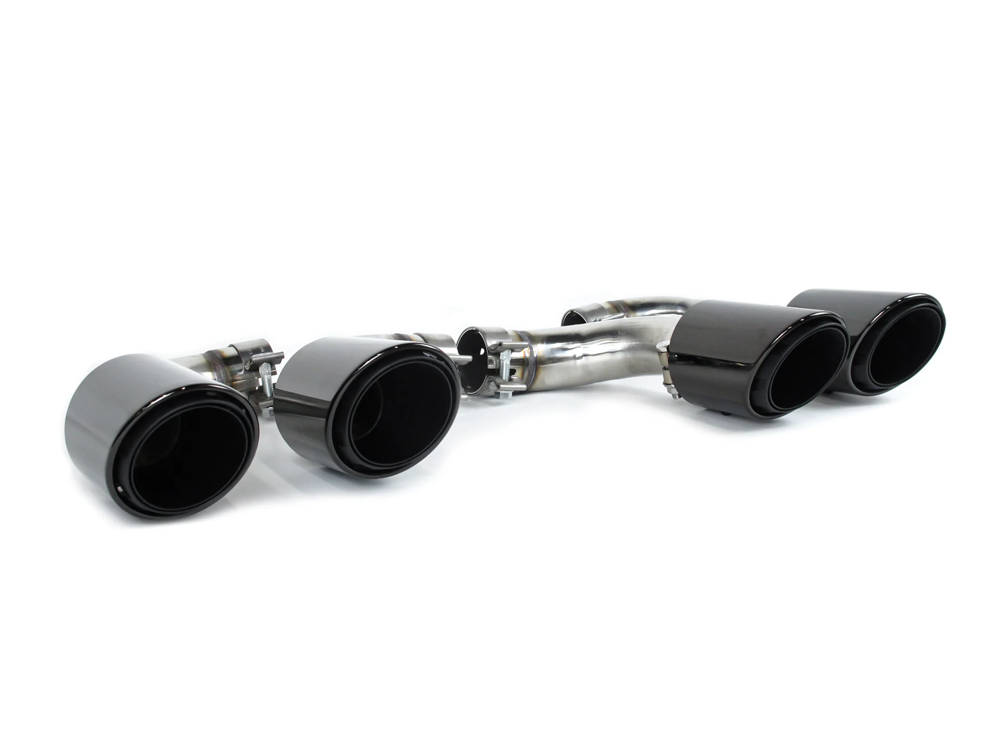4PCS Black Exhaust Tips Pipes for Porsche Cayenne 9Y0 9Y3 2019-2026 with PSE et166 - Image 5