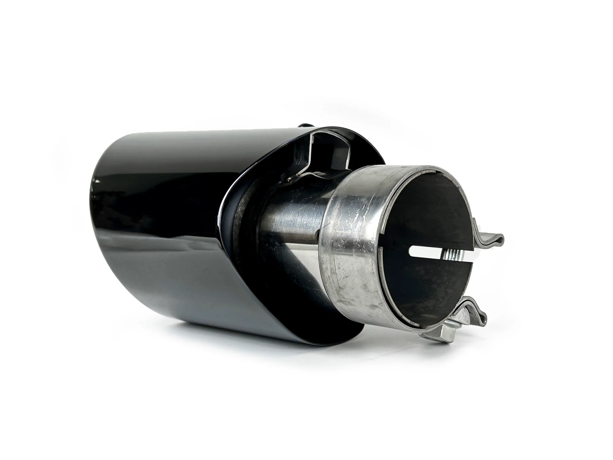 4x 62mm Universal Exhaust Tips Black/Chrome Clamp-On for Porsche Cayenne Macan Panamera - Image 17