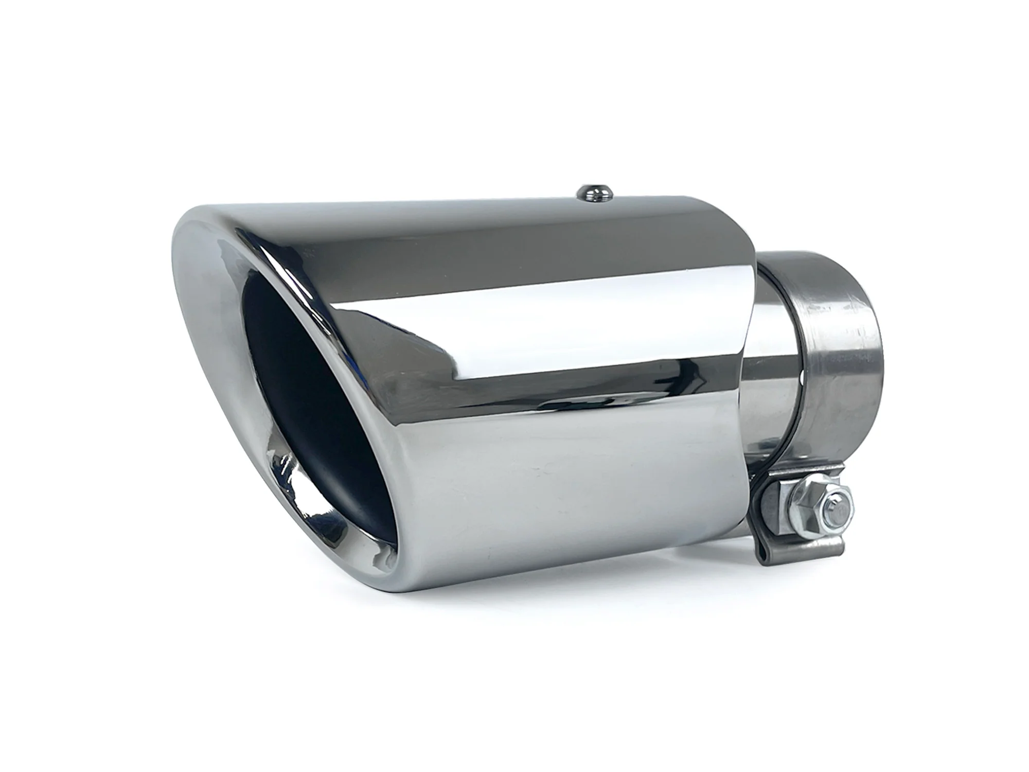 4x 62mm Universal Exhaust Tips Black/Chrome Clamp-On for Porsche Cayenne Macan Panamera - Image 9
