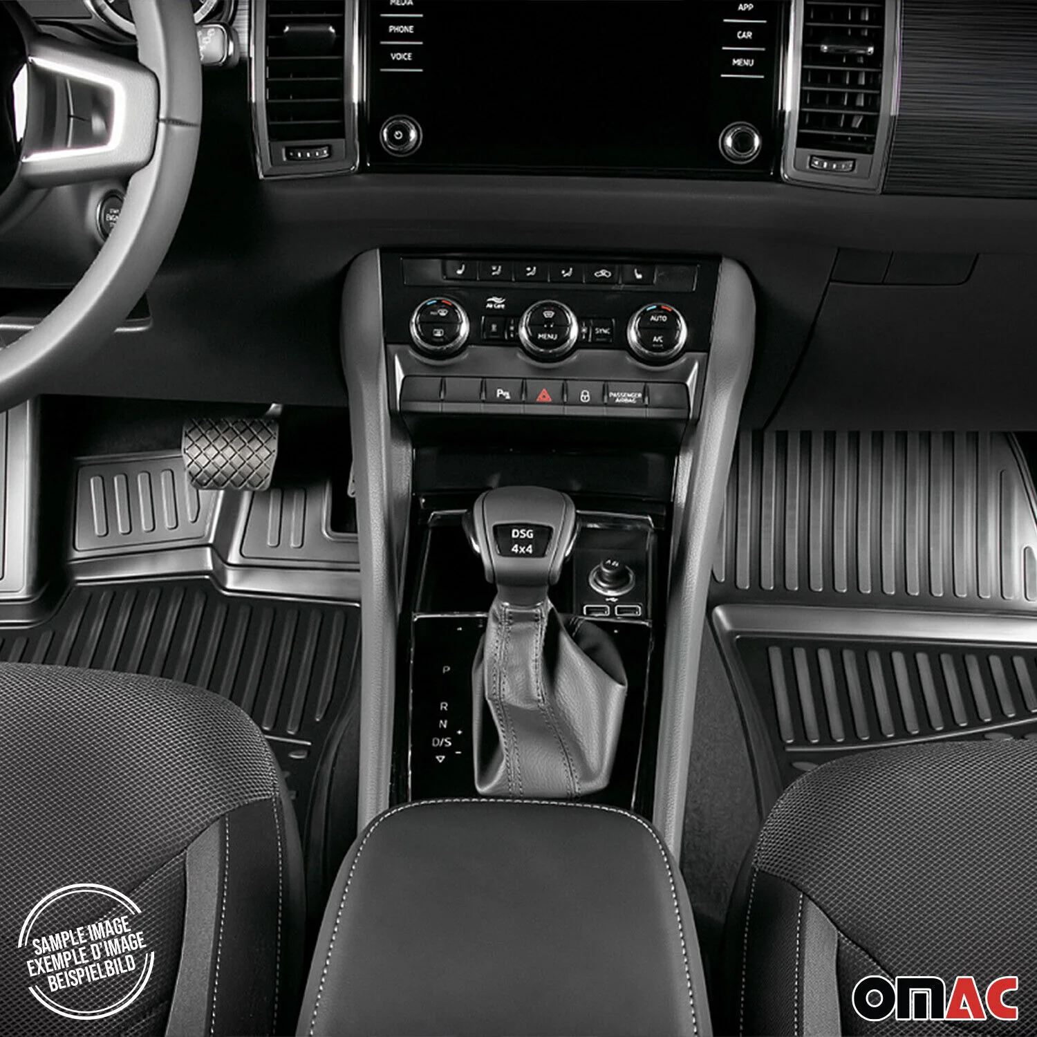 4pcs Floor Mats Liner for Audi A4 S4 Sedan Allroad 2008-2016 TPE All-Weather - Image 3