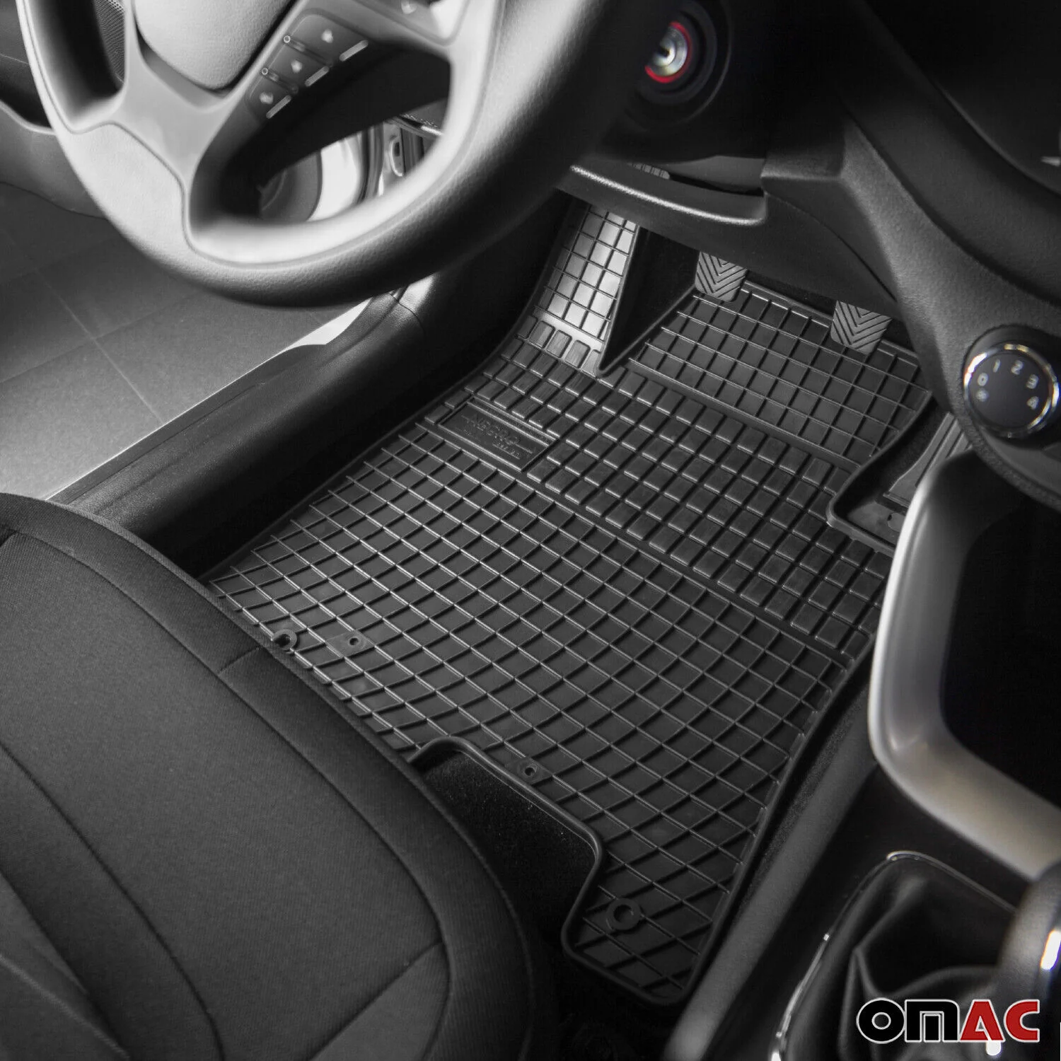 4pcs Floor Mats Liner for Audi Q7 2007-2015 Black Rubber All-Weather 4 Pcs - Image 2
