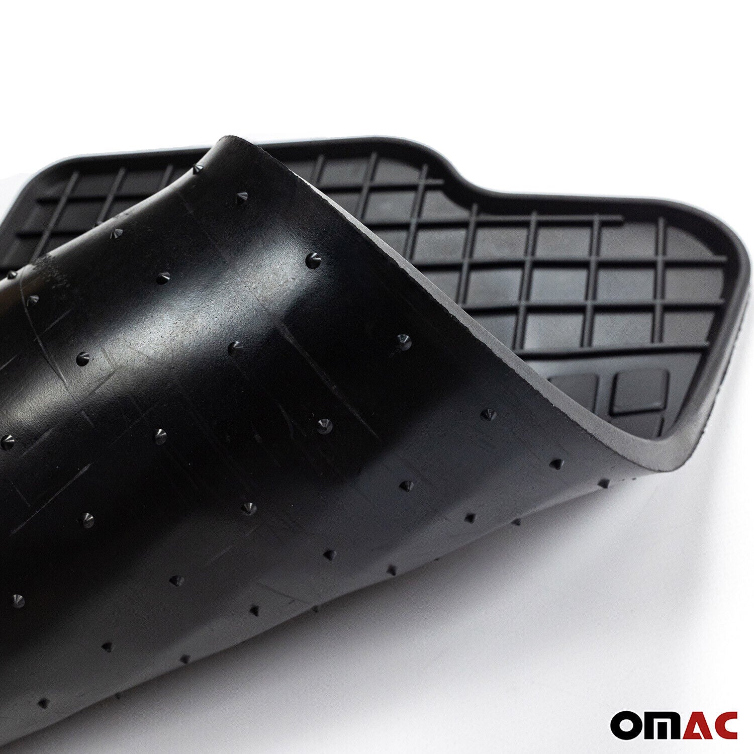 4pcs Floor Mats Liner for Audi Q7 2007-2015 Black Rubber All-Weather 4 Pcs - Image 3