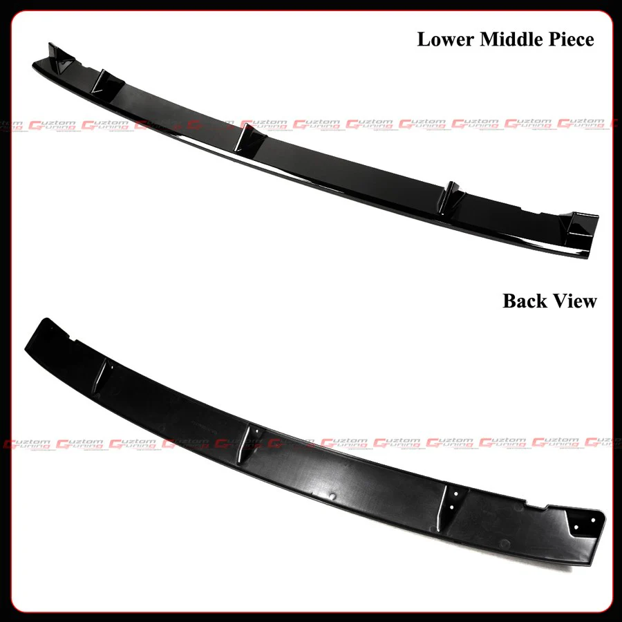 4pcs For 2025-2026 Tesla Model Y Juniper V Style Gloss Black Front Bumper Lip Splitter - Image 6