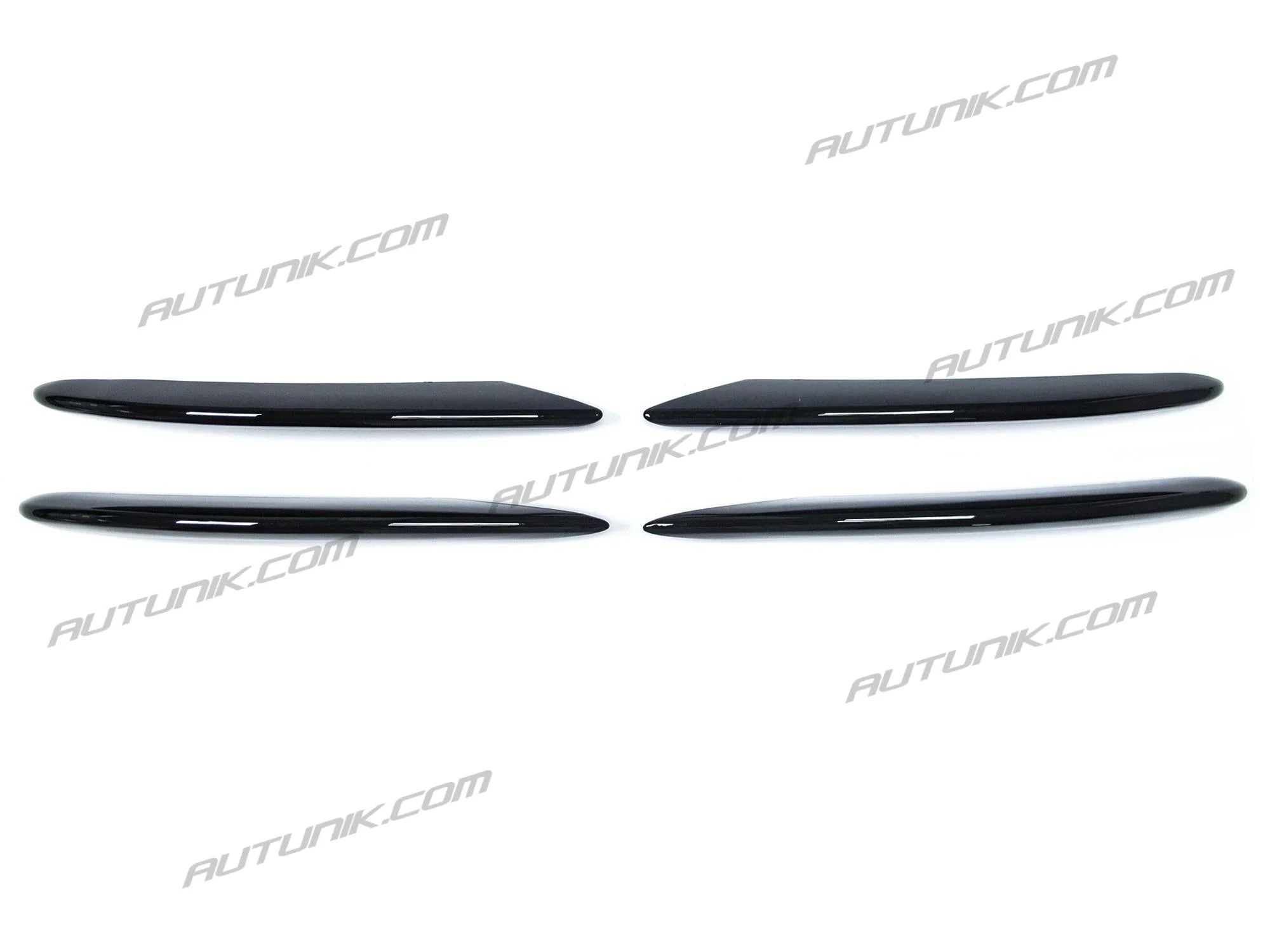 4pcs Gloss Black Fog Light Cover Trims For Mercedes C-class W205 Sedan/Coupe AMG 2019-2021 - Image 6