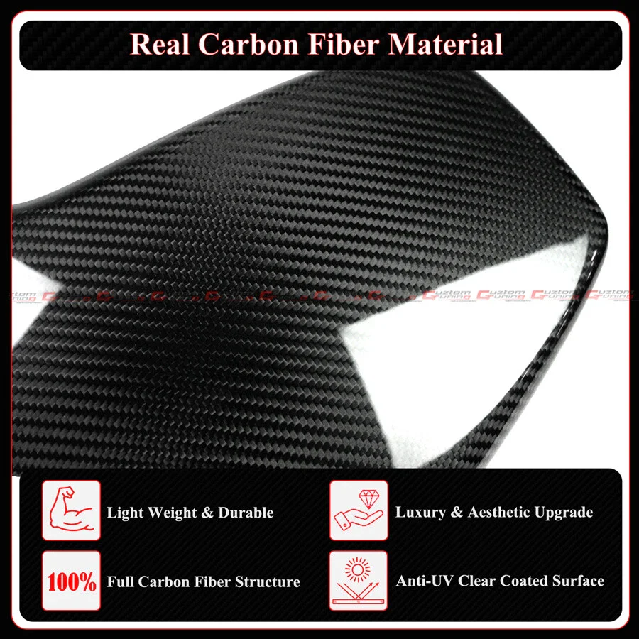 4pcs Front & Rear Front & Rear Seat Back Covers For 2015-2020 BMW F80 M3 F82 M4 Prepreg Carbon Fiber Seat Back Trims - Image 13
