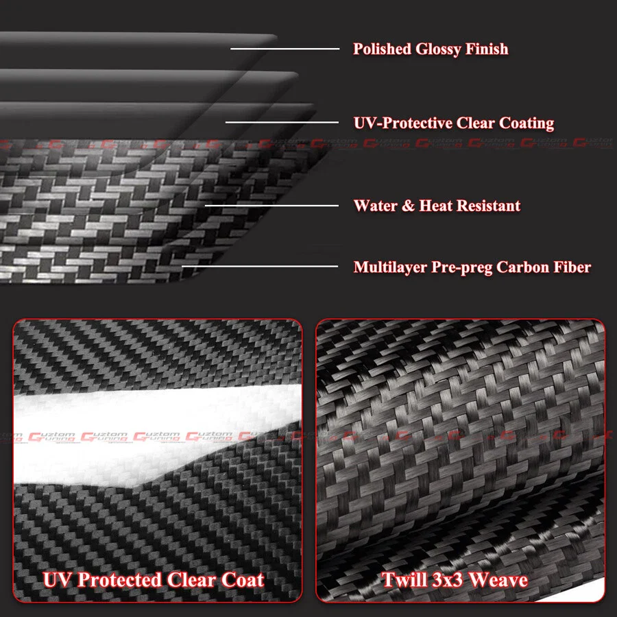 4pcs Front & Rear Front & Rear Seat Back Covers For 2015-2020 BMW F80 M3 F82 M4 Prepreg Carbon Fiber Seat Back Trims - Image 14