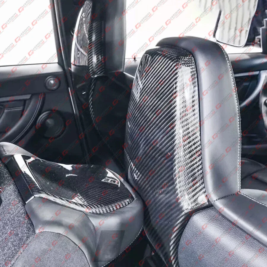 4pcs Front & Rear Front & Rear Seat Back Covers For 2015-2020 BMW F80 M3 F82 M4 Prepreg Carbon Fiber Seat Back Trims - Image 5