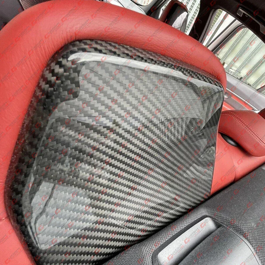 4pcs Front & Rear Front & Rear Seat Back Covers For 2015-2020 BMW F80 M3 F82 M4 Prepreg Carbon Fiber Seat Back Trims - Image 6
