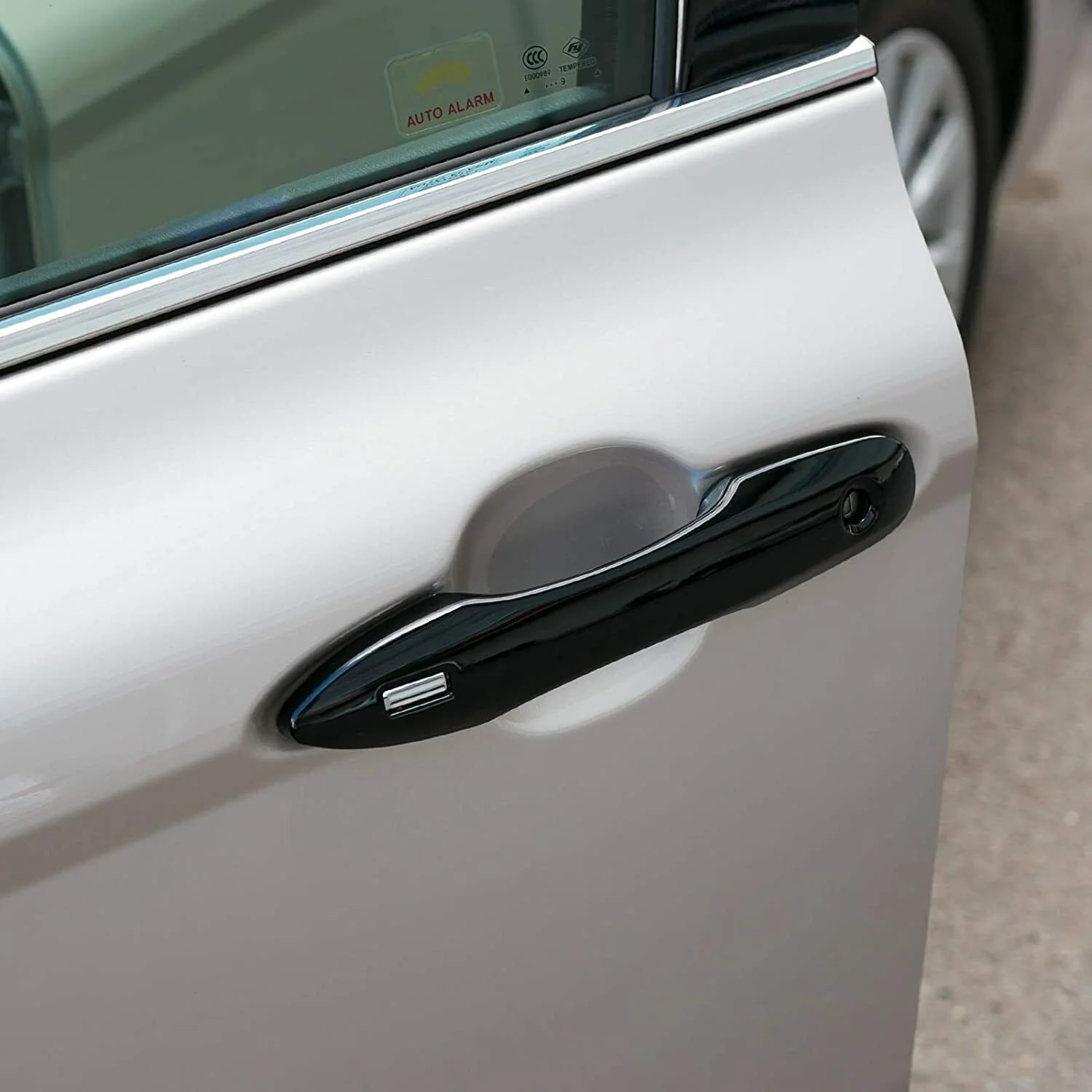 4pcs GLOSS BLACK Door Handle Covers WITH Smartkey For 2018-2024 Toyota Camry - Image 4