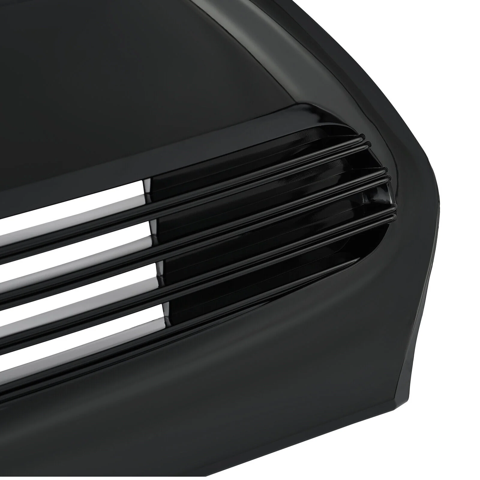 6pcs Gloss Black Front Upper/Lower Bumper Grille Set For Toyota Corolla 2017- 2019 - Image 7