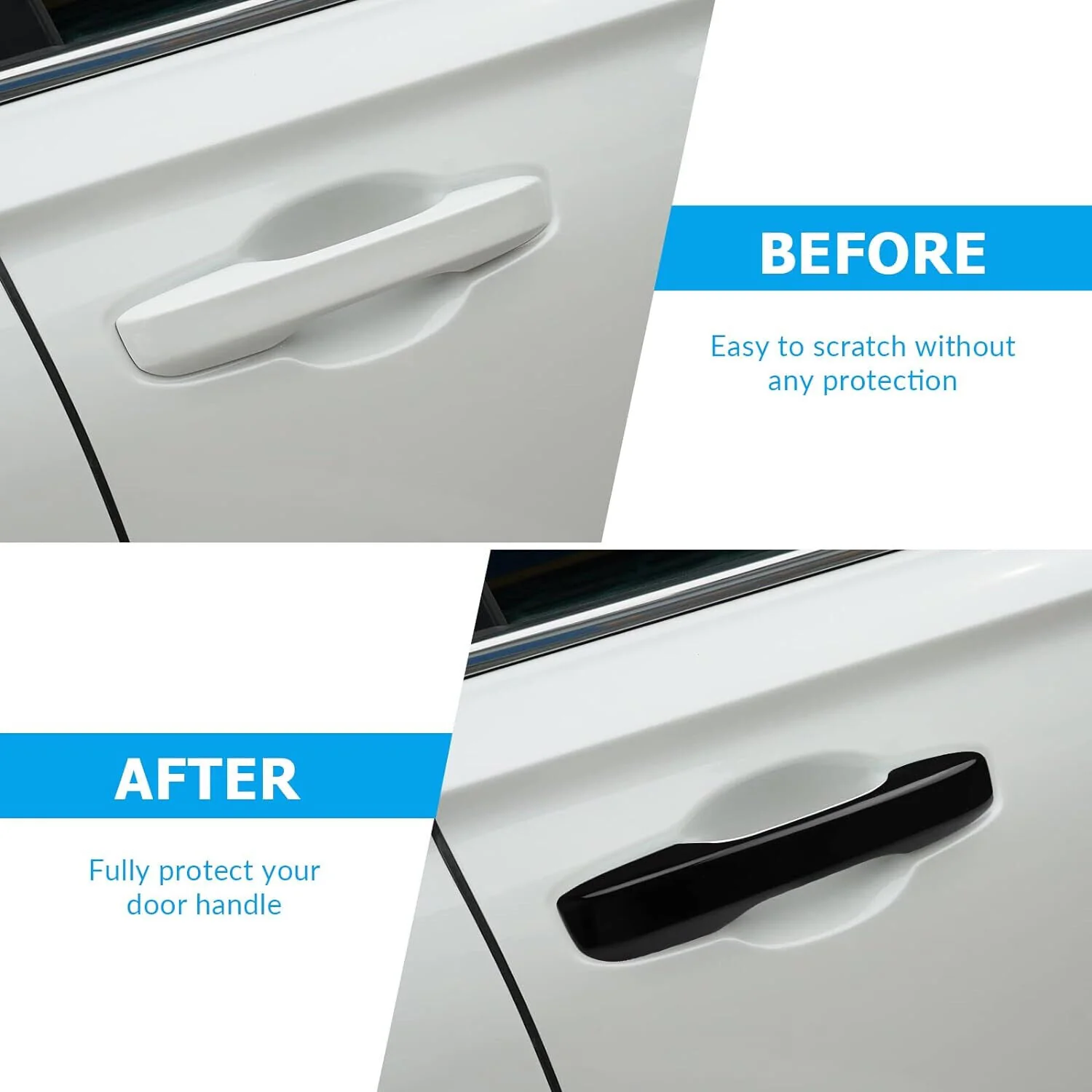 4pcs Gloss Black Handle Covers w/ Front Smartkey For 2023-2026 Honda Accord - Image 7