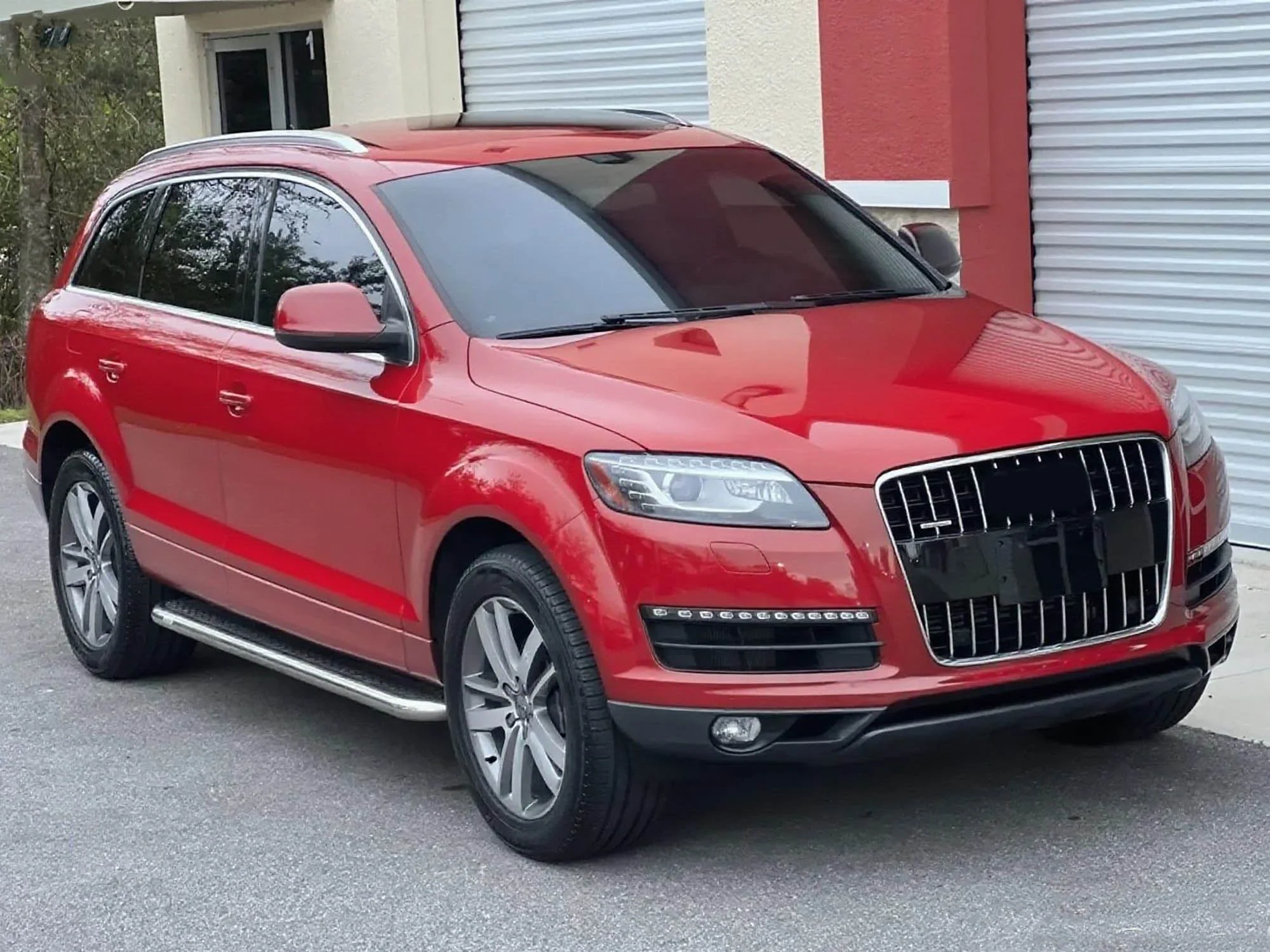 4pcs Set Fit For 2010-2015 Audi Q7 Front Bumper Lower Fog Light Grille Covers Trim - Image 2