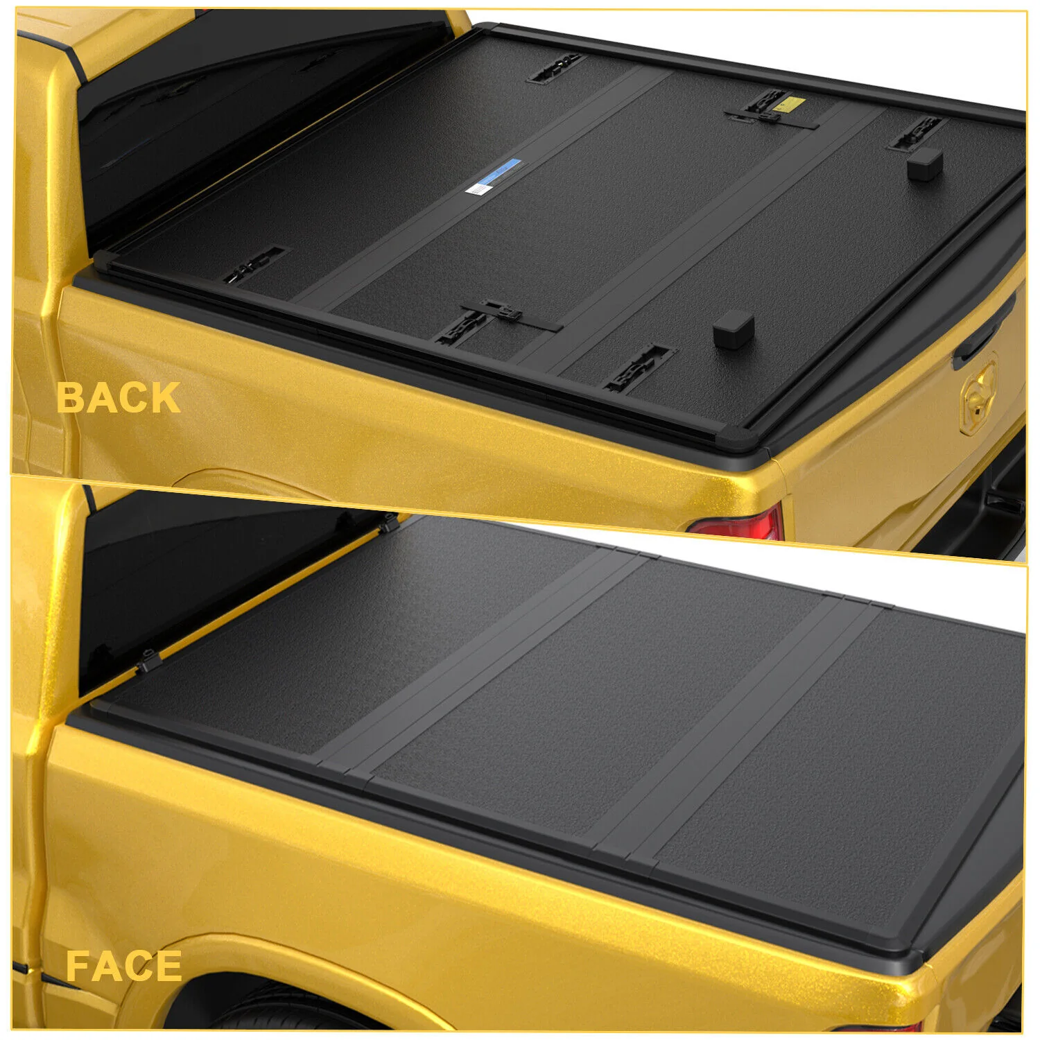 5.5FT FRP Hard Bed Tonneau Cover 3-Fold For 2022-2026 Toyota Tundra Truck - Image 6