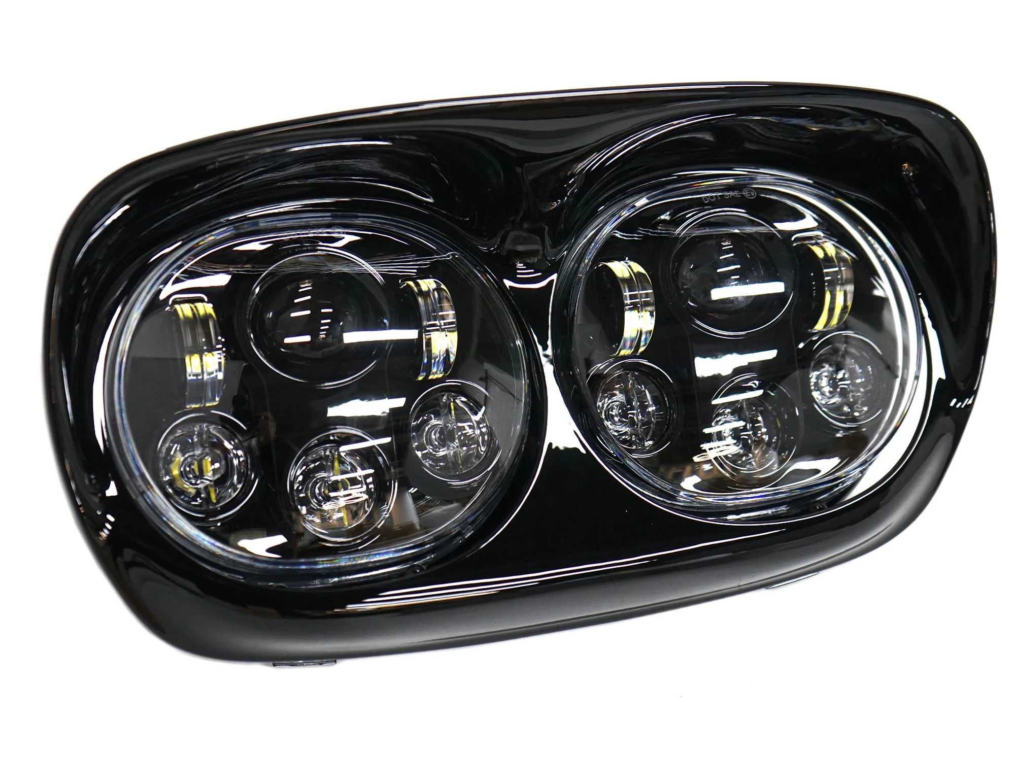 5.75" Dual LED Headlight Projector Fits For Harley Touring Road Glide 1998-2013 - Image 10