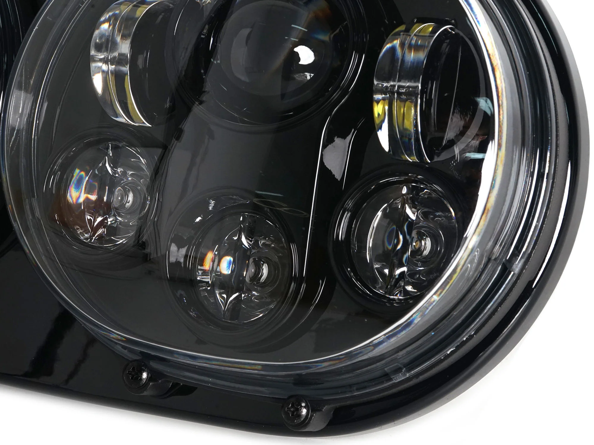 5.75" Dual LED Headlight Projector Fits For Harley Touring Road Glide 1998-2013 - Image 12