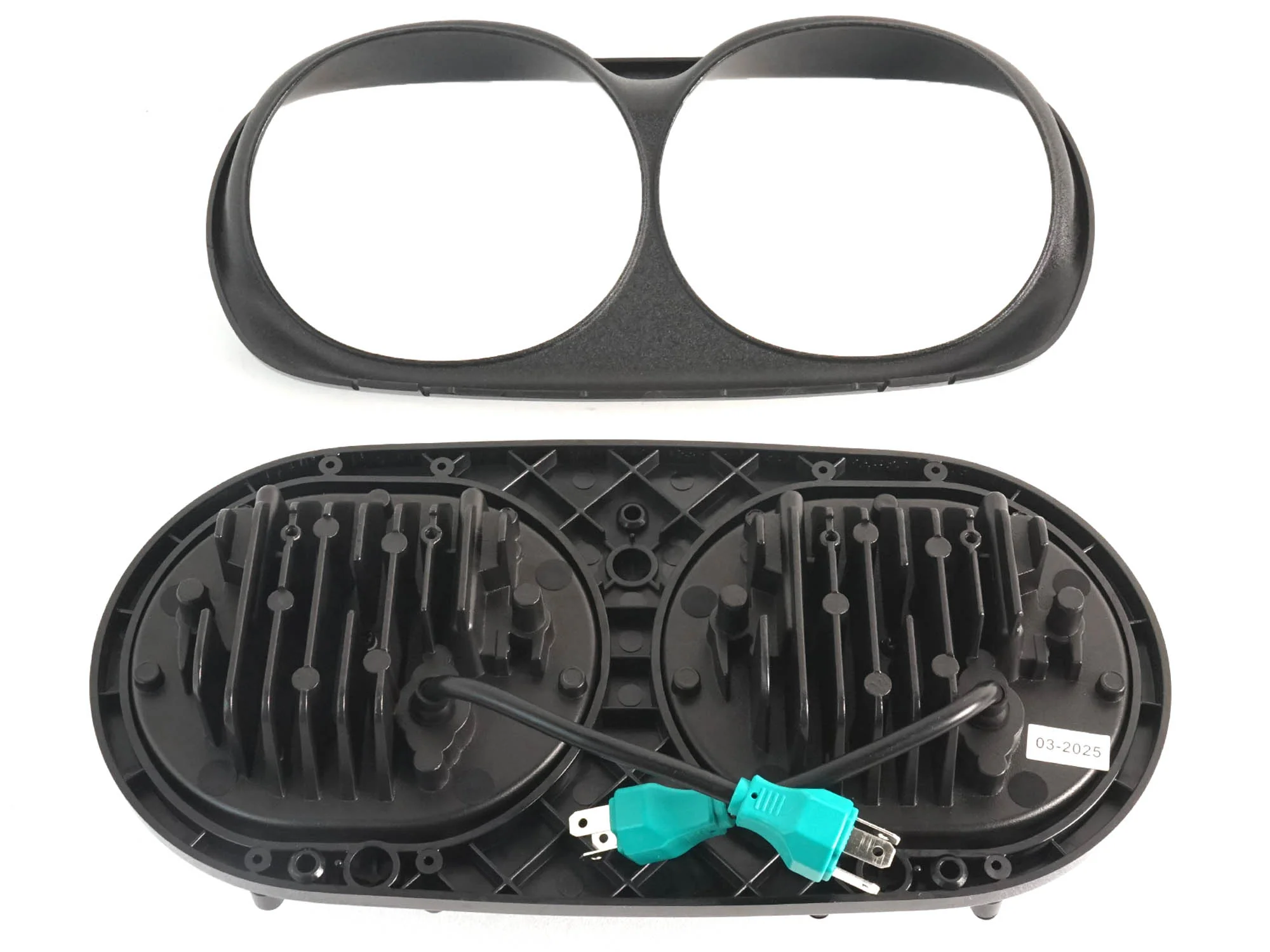 5.75" Dual LED Headlight DRL Projector Headlamp For Road Glide 1998-2013 - Image 9