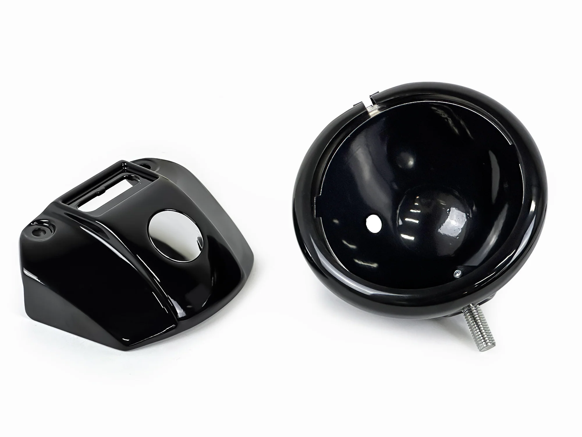 5.75" Headlight Housing Bucket Mount Bracket Fit For Harley Sportster XL883 1200 Gloss Black - Image 10