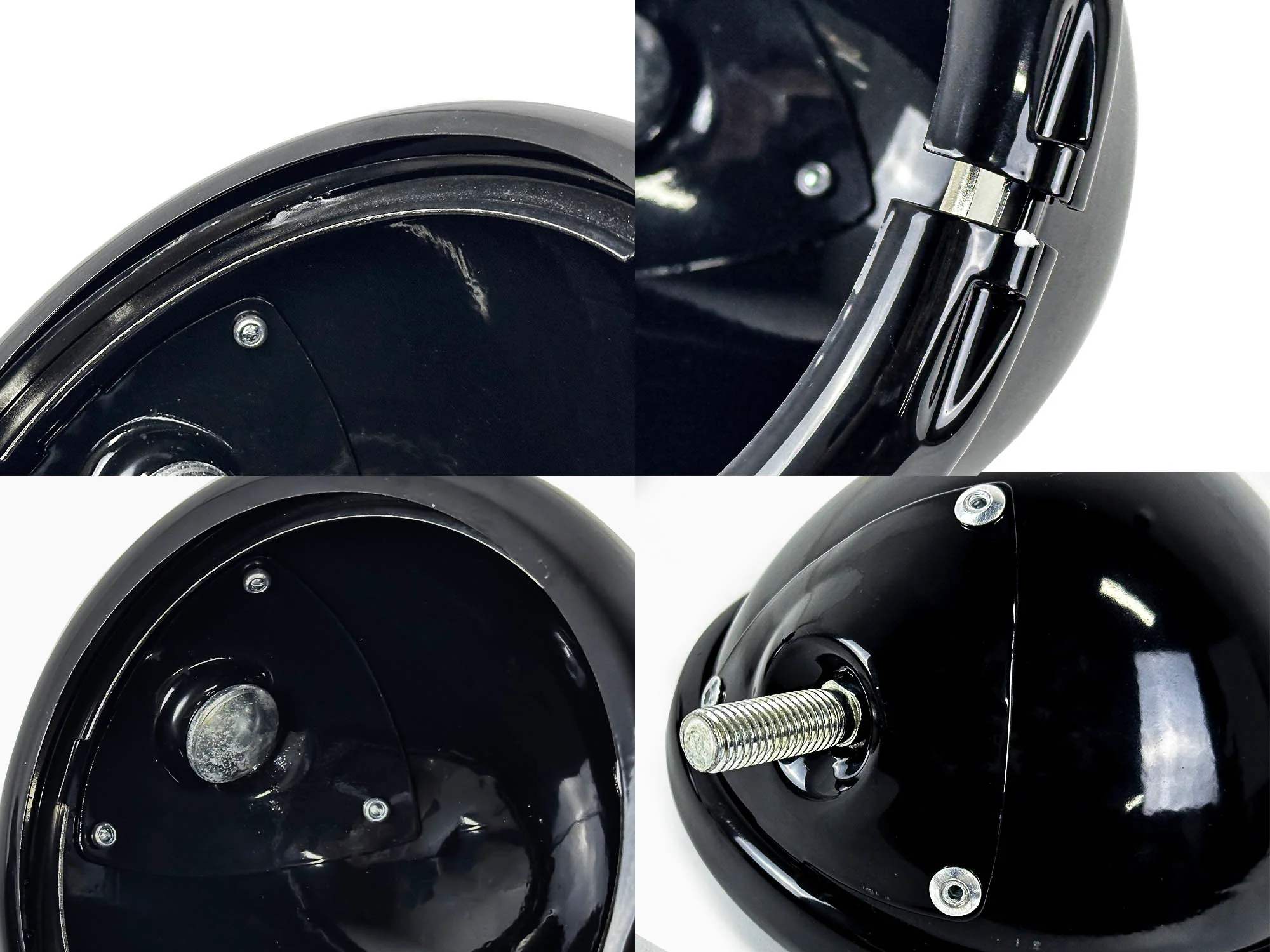 5.75" Headlight Housing Bucket Mount Bracket Fit For Harley Sportster XL883 1200 Gloss Black - Image 8