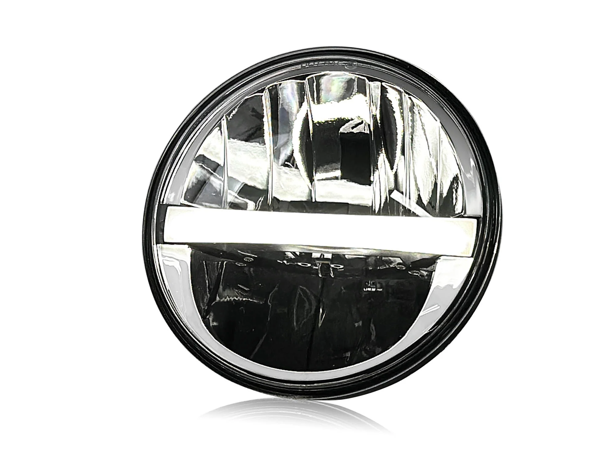 5-3/4” Round LED Headlight Hi/Lo Beam + Halo for Harley, Honda, Yamaha, Indian, Bobber - Image 7