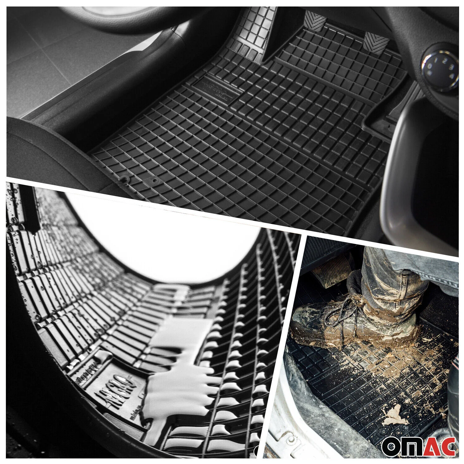 5 Pcs Floor Mats Cargo Liner Set for Audi Q3 2019-2024 Black - Image 2