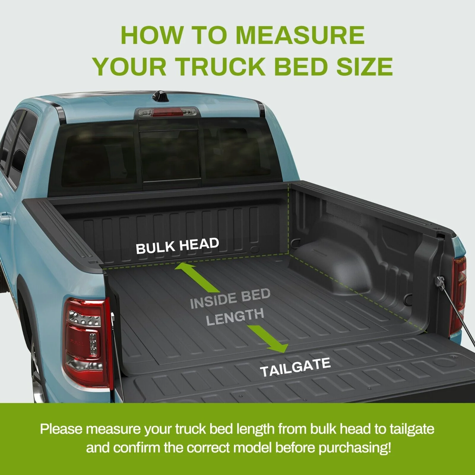 5FT Tri-fold Tonneau Cover For 2024-2025 Toyota Tacoma Truck Bed Water Proof 60.5" - Image 4