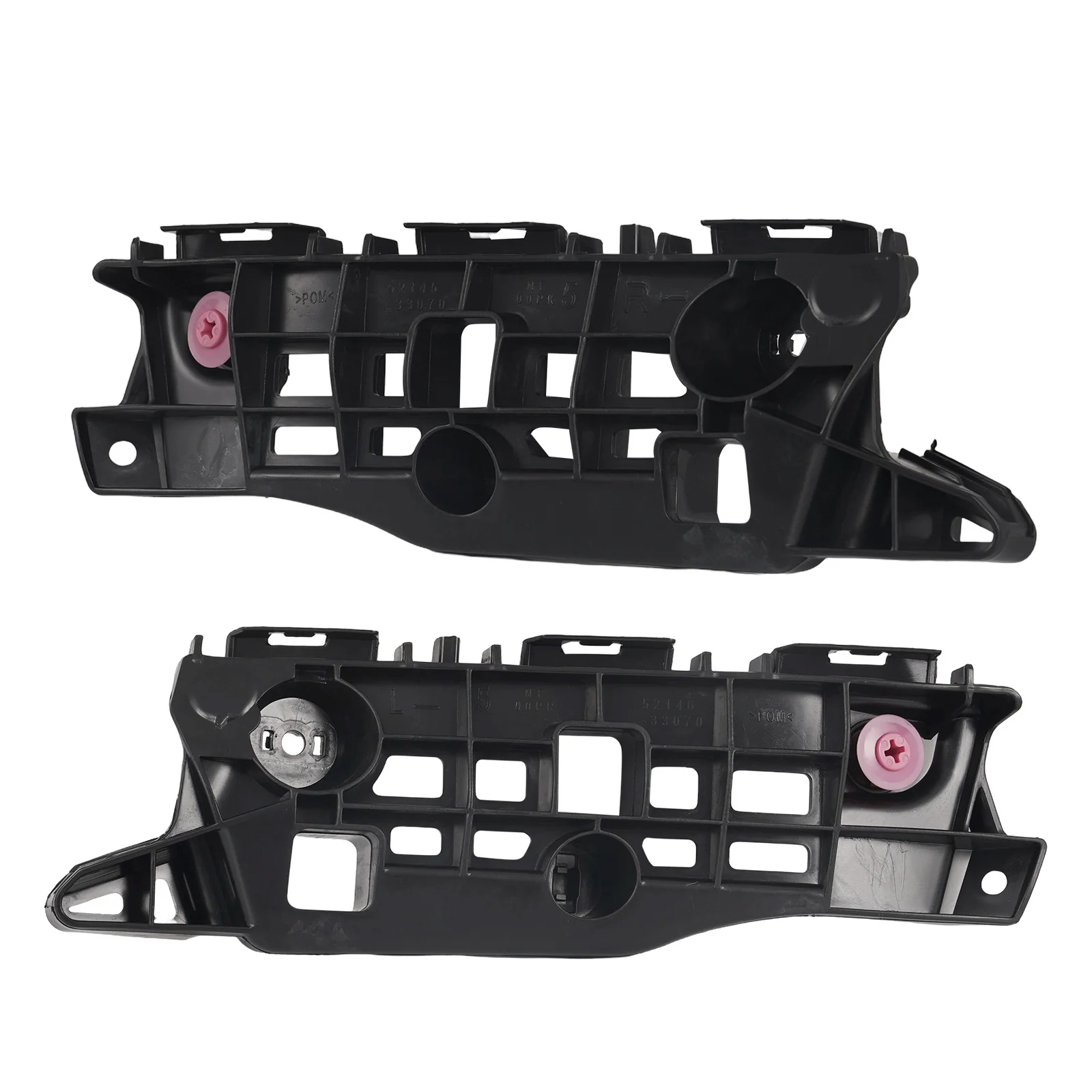 5PCS Front Upper Grille W/Trim Molding Fog Light Trims Set Fit Lexus ES300H ES350 2016-2018 - Image 8