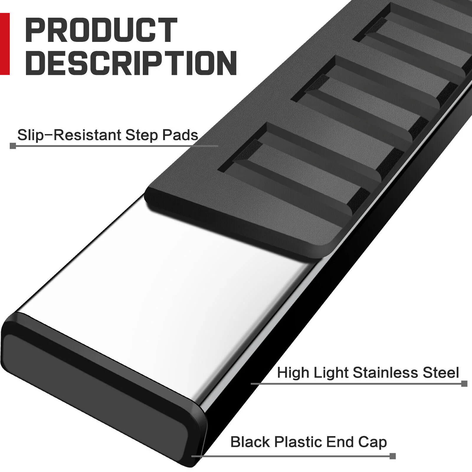 6" Running Board For 2022-2026 Toyota Tundra CrewMax Side Step Nerf Bars - Image 5